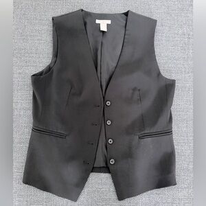 H&M Black Sleeveless Tailored Vest